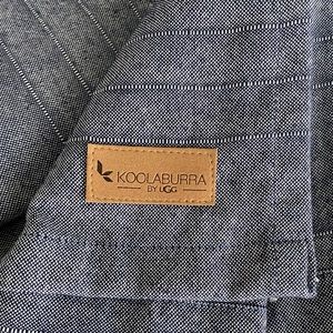 Ugg Koolaburra Shower Curtain in blue denim.